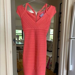 Herve Leger Women’s Pink Dress XS